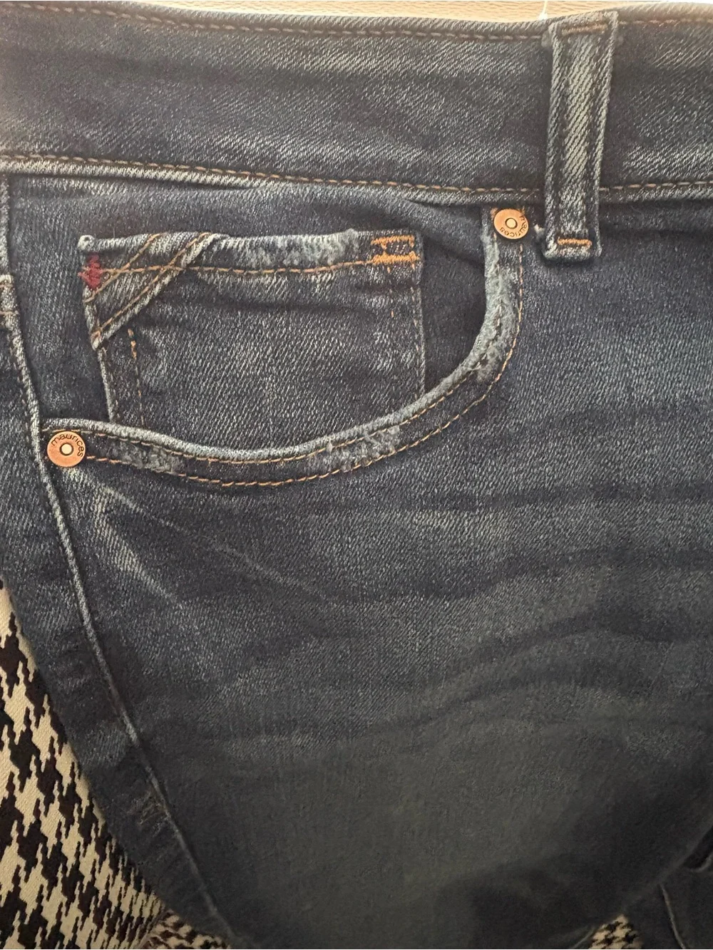 Maurices Women's Skinny Jeans in Washed Blue Denim